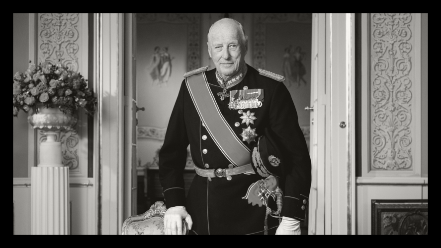 Kong Harald sorthvitt ramme