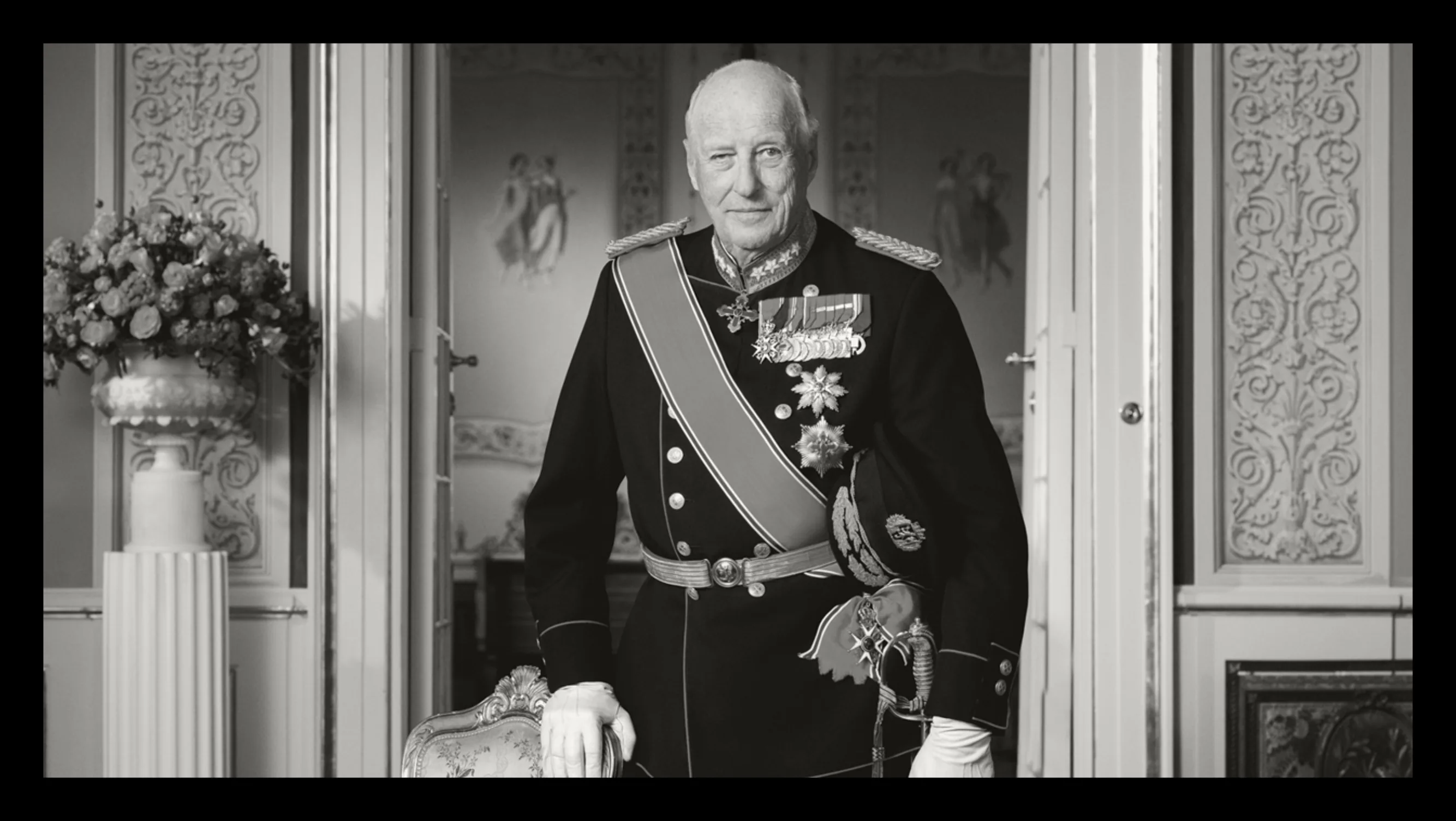 Kong Harald sorthvitt ramme