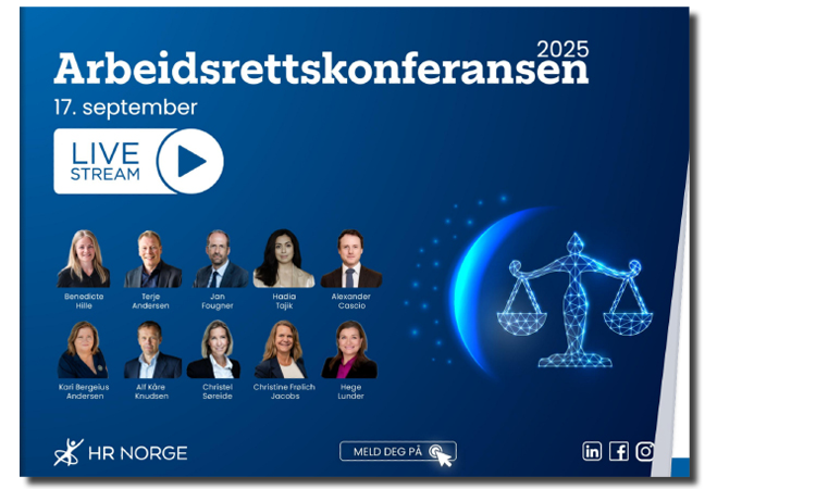 Arbeidsrettskonferansen 2025 Live Stream Forsidebilde 750x450