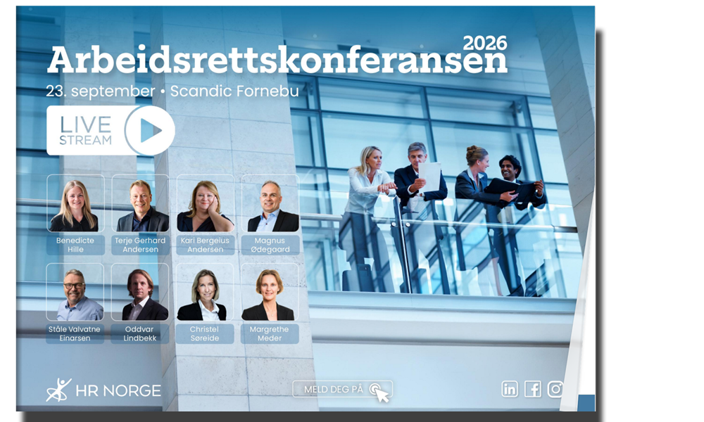 Arbeidsrettskonferansen 2026 Live stream Forsidebilde 750x450
