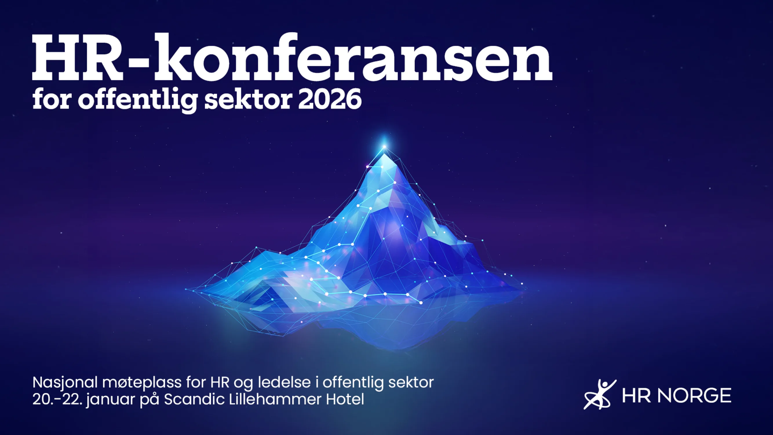 HR konferansen for offentlig sektor 2026 Bakbrunnsbilde 1609 for Monitor og 1344x758