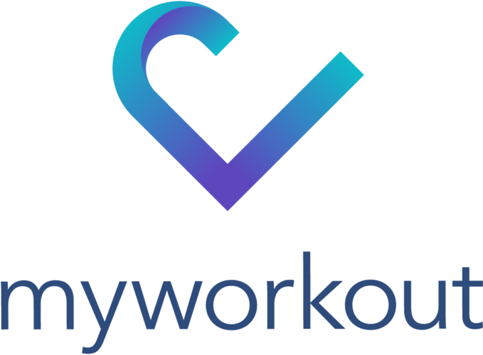 Myworkout logo stående farge