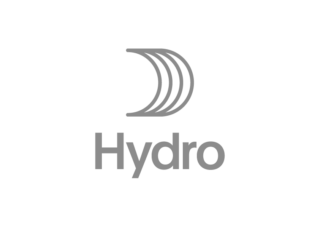 Hydro logo vertical aluminium