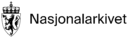 Nasjonalarkivet logo liggende svart